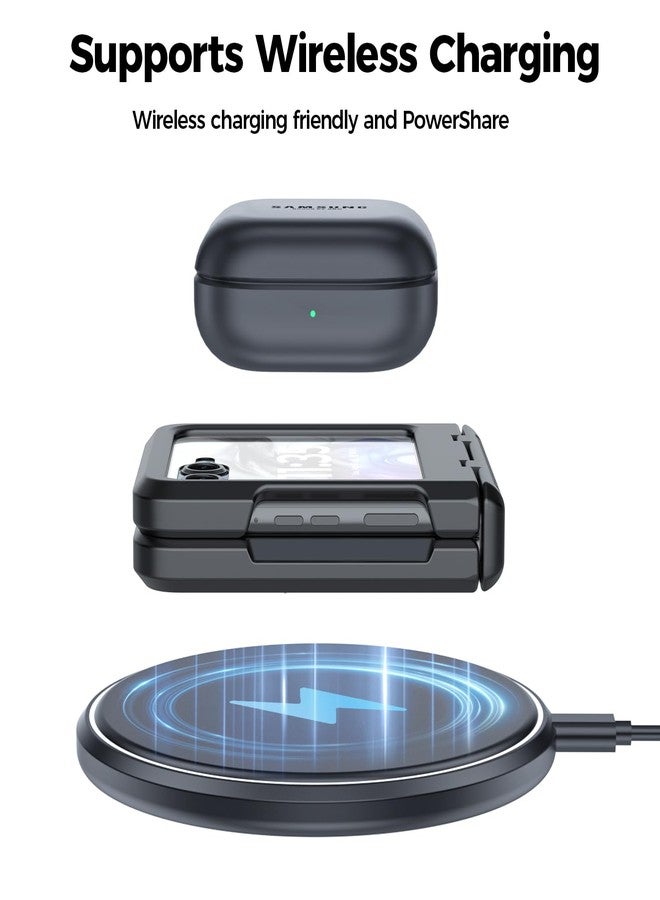 جراب GooseBox لهاتف Motorola Razr 2025، واقي شاشة مدمج للخصوصية وحماية المفصلة، ​​غطاء شامل مقاوم للصدمات لهاتف Motorola Razr 2025/Razr 2024 (أسود) - Image 5