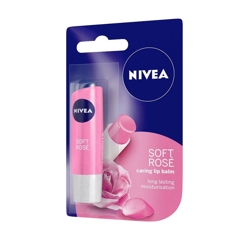 NIVEA Lip Balm Soft Rose 48g And NIVEA Lip Balm Pomegranate Shine 48g