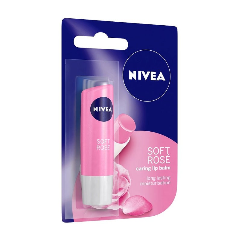 NIVEA Lip Balm Soft Rose 48g And NIVEA Lip Balm Pomegranate Shine 48g