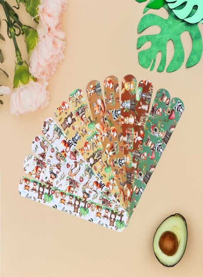Serencatcher 48pcs Woodland Animals Slap Bracelets, Woodland Party Favors Include Bracelet Wristbands in 12 Styles for Forest Jungle Animal Birthday Party Decorations - Image 3