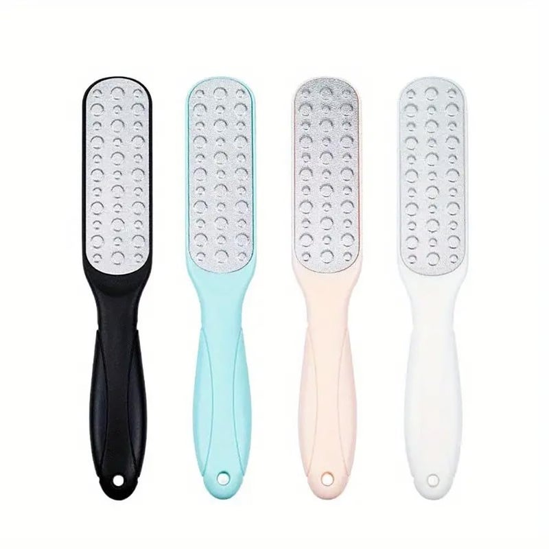 pepplo Callus Remover For Feet DoubleSided Foot Files Stainless Steel Foot Rasp Dead Skin Scraper Professional Pedicure Tool Heel Grater Rub Scrubber Exfoliating Feet Care ToolRandom Color 4 Piece - Image 1