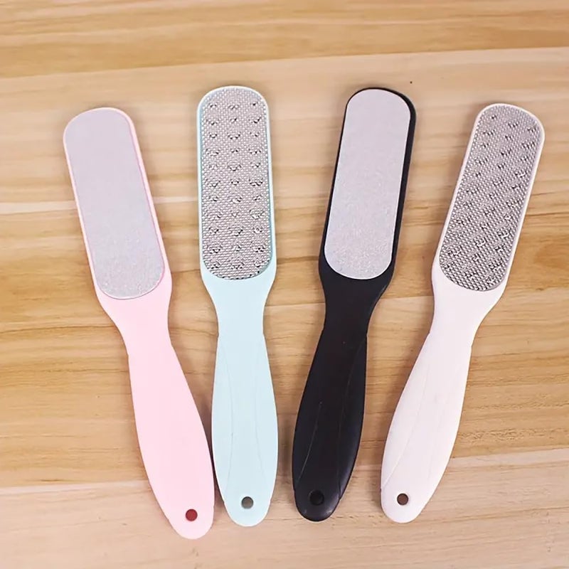 pepplo Callus Remover For Feet DoubleSided Foot Files Stainless Steel Foot Rasp Dead Skin Scraper Professional Pedicure Tool Heel Grater Rub Scrubber Exfoliating Feet Care ToolRandom Color 4 Piece - Image 4