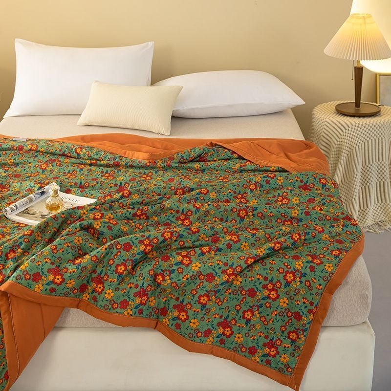 Summer Cooling Quilt - Air-Conditioned Thin Quilt for Single/Double Use, Machine Washable, Suitable for Students and Dorms