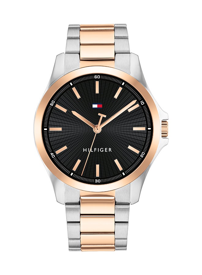 TOMMY HILFIGER ساعة تومى هيلفيغر للرجال بحالة سوداء دائرية - 1792191 - Image 1