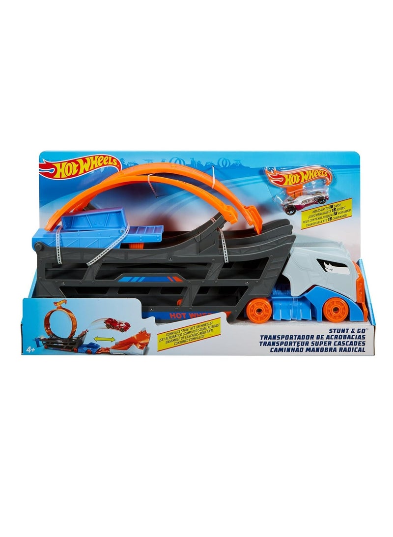 Hamleys Hot Wheels Stunt N' Go Truck GCK38 - Image 1