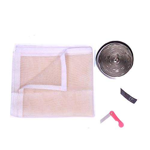 SAI PRASEEDA Mosquito Net for Window with Fiber Glass 4/5feet(120/150cm) 47/59Incheses 1 Year Guarantee Already Stitched with Net(White Color) 200GSM - Image 3