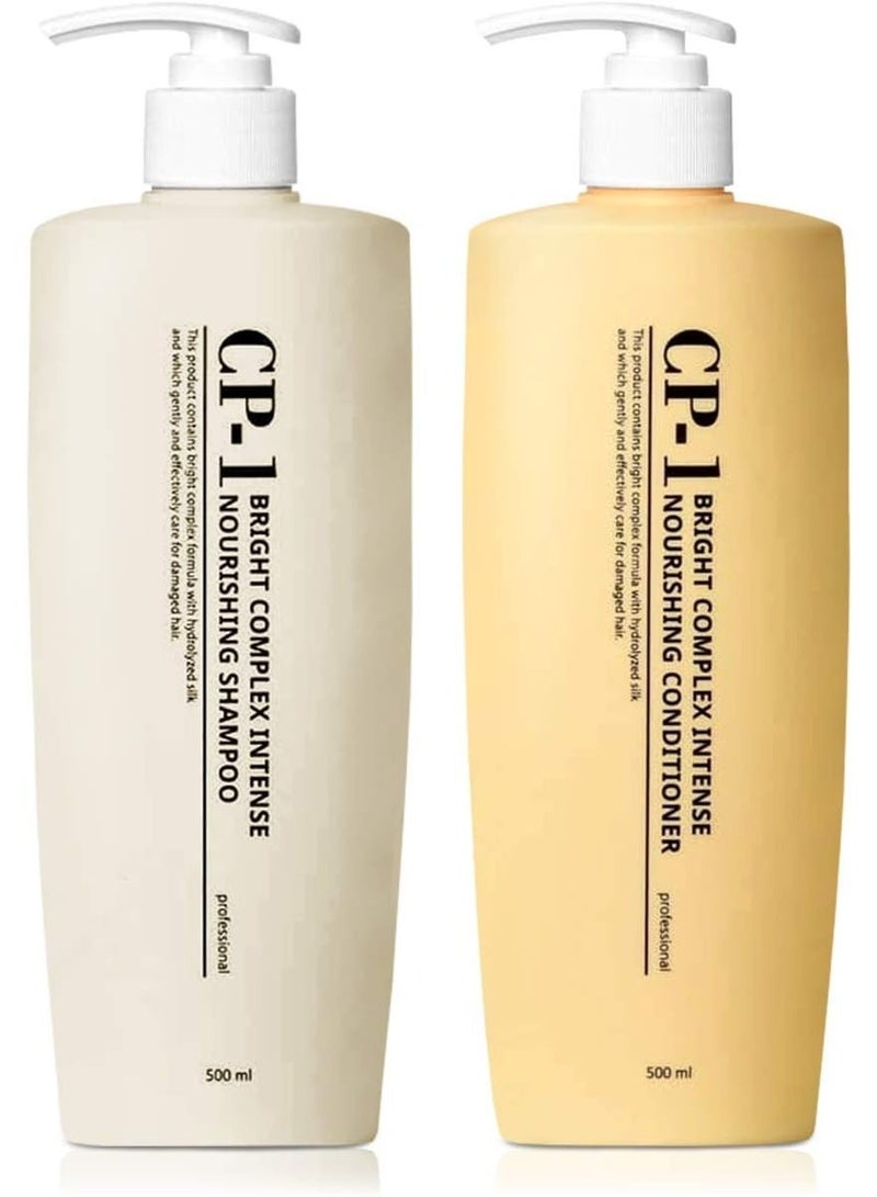 CP-1 Bright Complex Intense Nourishing Shampoo and Conditioner Set 500ml Korean Hair Repair Care for Dry Damaged Hair - Image 1