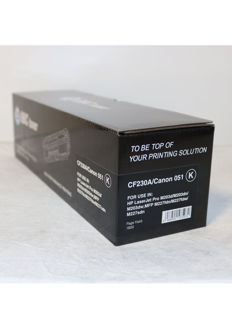 OBC Compatible OBC black laser toner cartridge, replacement for Canon CF230A/051. Prints up to 1500 pages in professional color quality. - Image 2