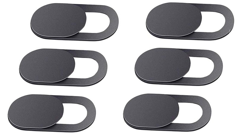 ANAB GI 6 عبوات غطاء كاميرا ويب فائق النحافة 0.03 بوصة مع لاصق قوي للكمبيوتر المحمول والكمبيوتر المكتبي وماك بوك برو وآي ماك وماك ميني والهاتف الذكي - Image 1