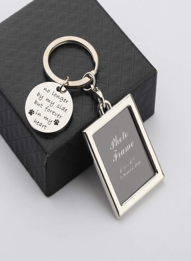 Gzrlyf Pet Memorial Picture Frame Keychain Pet Remembrance Gifts No Longer by My Side but Forever in My Heart (picture frame keychain) - Image 4