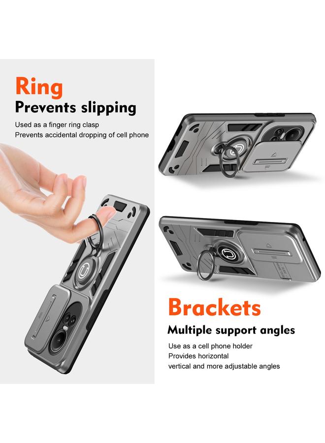 S-TOP Case For OPPO Reno10 5G / Reno10 Pro 5G Camshield Ring Holder Phone Case - Image 2