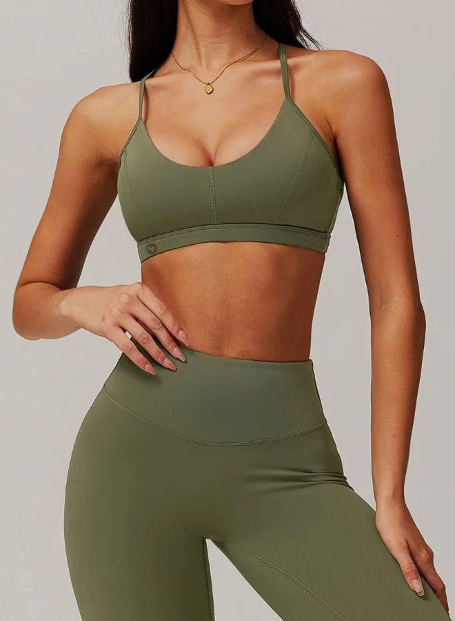KAWN.YOGA Womens X Back Sports Bra