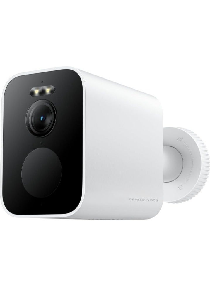 REBENUO Bw500 AI Outdoor Camera with 2.5K Full Color Night Vision Dust and Water Resistant Built-in 8GB Storage Encrypted Data Transfer (White) - Image 1