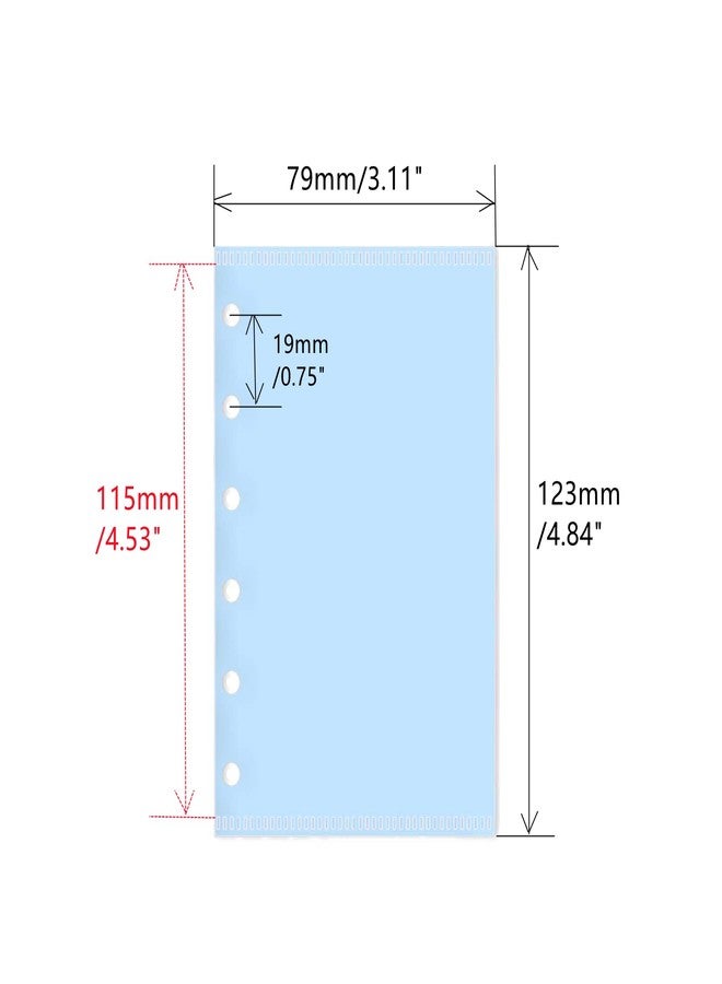 Mogoostry A7 Cash Envelope Binder Pockets 10pcs 5 Color A7 Binder Inserts Pockets Zipless Binder Divider with Pocket Side Open Plastic Binder Folder Organizer - Image 2