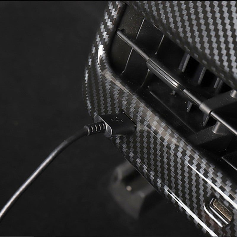 Rear Air Vent Frame Cover Carbon Fiber Replacement for Tesla Model Y - Image 2