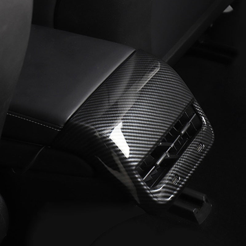 Rear Air Vent Frame Cover Carbon Fiber Replacement for Tesla Model Y - Image 5