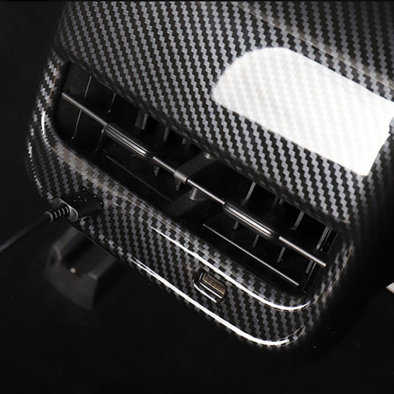 Rear Air Vent Frame Cover Carbon Fiber Replacement for Tesla Model Y - Image 3