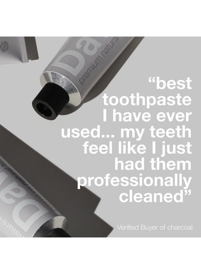 Davids Premium Whitening + Anti-plaque Toothpaste / Natural Mint + Charcoal 149g - Image 3