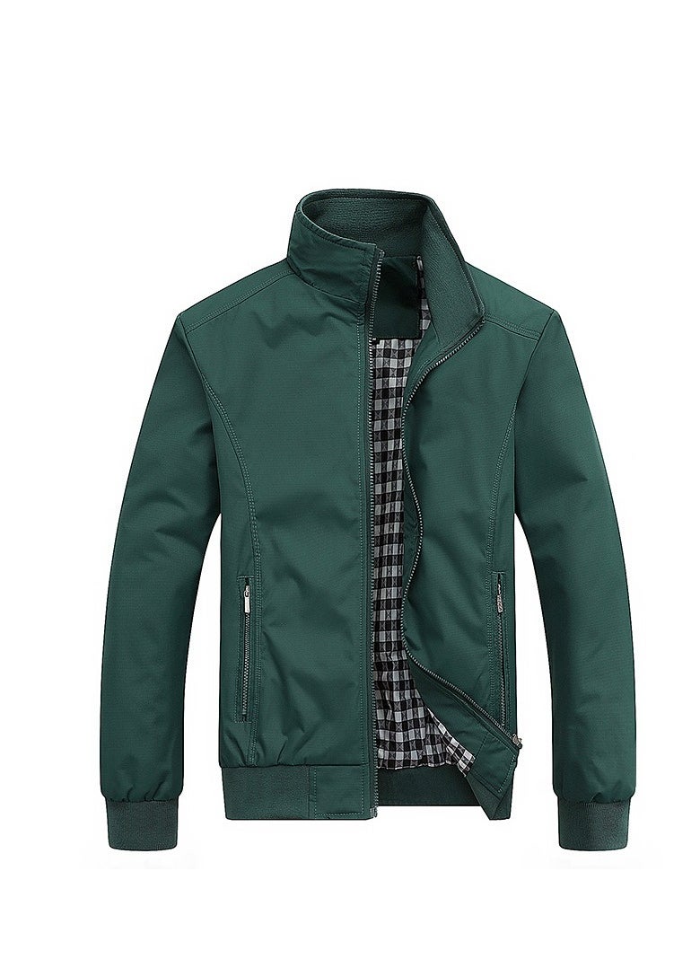 Generic - Spring Autumn Business Style Slim Jacket Green EU Size - Image 1