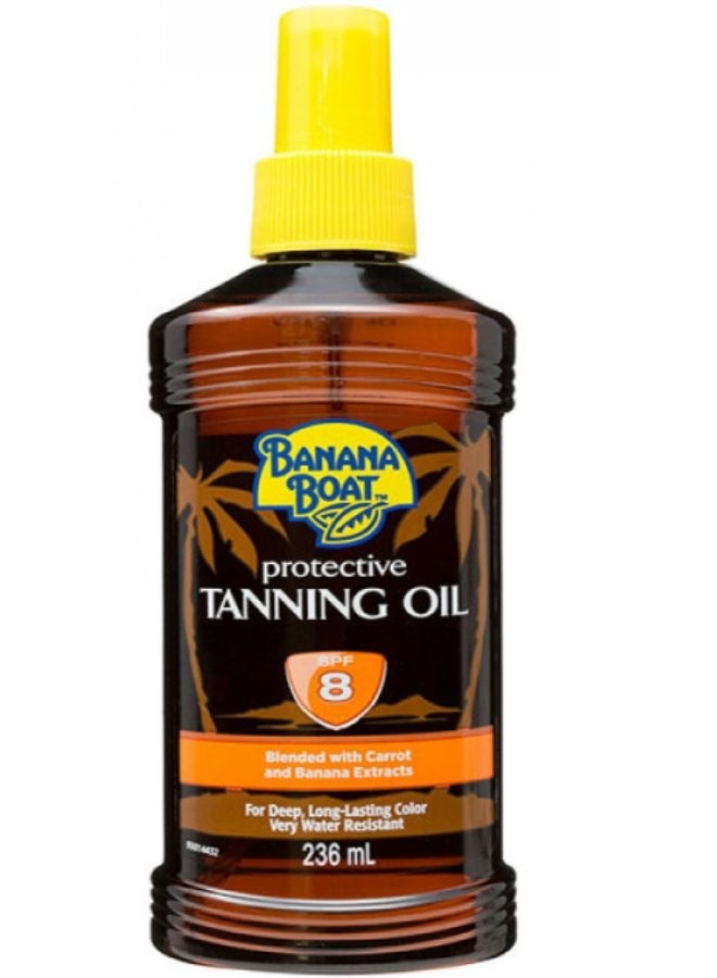 BANANA BOAT Protective Tanning  Spf 8 Oil 236ml - Image 1