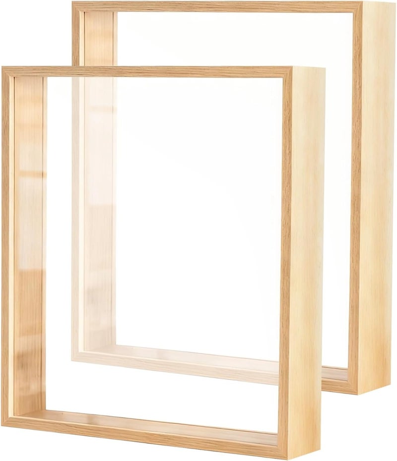 8 X 10 Inch Double-Sided Acrylic Wood Shadow Frame, 1.6 in Hollow - Image 3