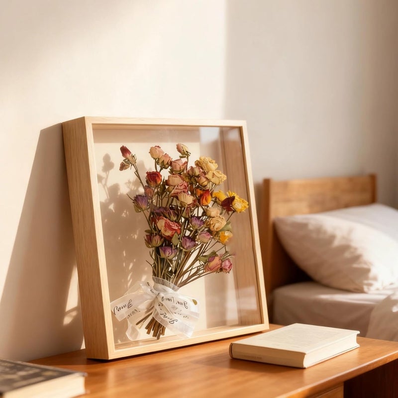 8 X 10 Inch Double-Sided Acrylic Wood Shadow Frame, 1.6 in Hollow - Image 2