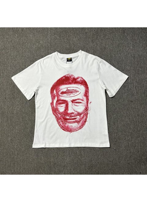 New 2024 CORTEIZ Print Cotton Tee Cool Casual Mens White