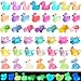 Purple Star Mini Resin Animals 50 Pack Mini Ducks Bunnies Flamingos Turtles Chicken Tiny Small Animals Figures Variety Pack Little Plastic Statue Miniature Figurines Fairy Garden Accessories Gifts Pink - Image 3