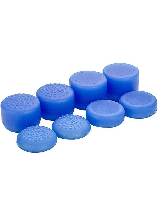 erorex 8Pcs Anti Slip Silicone Grip Thumb Compatible With Steam Deck Playstation 5 Ps5 Ps4 Xbox 360 Xbox One Switch Pro Controller Joystick Grips Caps Cover Analog Stick Blue  - Image 1