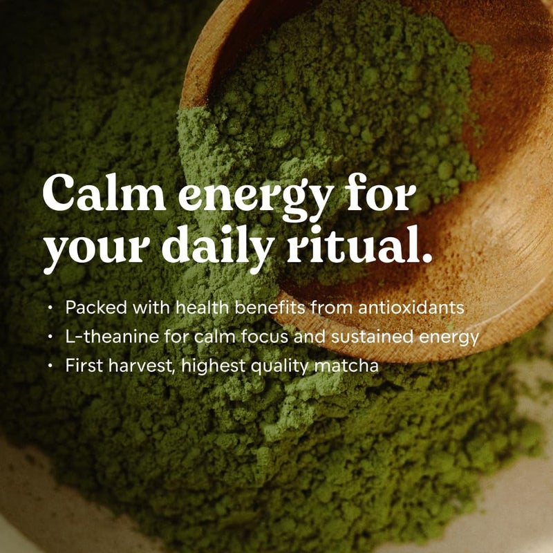 Chamberlain Coffee Vanilla Matcha Powder - Ceremonial Grade Matcha Powder with Madagascar Vanilla, First Harvest, Gluten-Free Flavor for Hot and Iced Drinks, Made with Premium Organic Ingredients - 1.06 Oz - Image 2