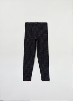 Ovs OVS Printed Stretch Cotton Leggings  - Image 1