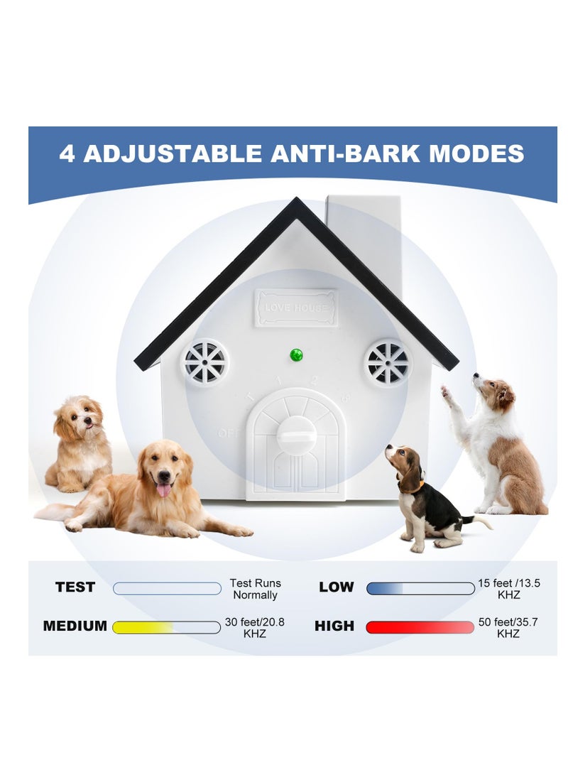Excefore Anti Barking Device for Dogs, Ultrasonic Dog Bark Deterrent Devices High Up to 50 Ft Range, 4 Adjustable Modes Control, Weatherproof Dog Barking Silencer for Indoor & Outdoor, Safe for Dogs & People - Image 3