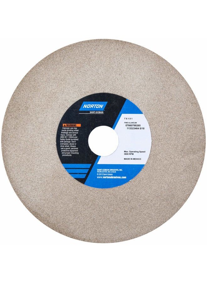 Norton 7660788265 T1 Straight Grinding Wheel, 7x1x1 - Image 1