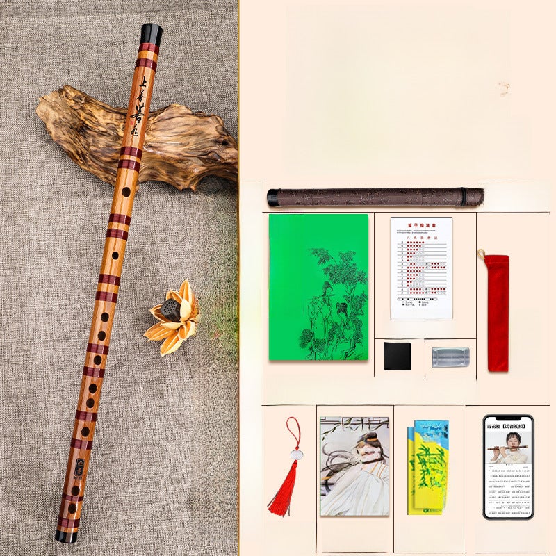 Generic Beginner Bamboo Flute Handcrafted Instrument Section C adjustment