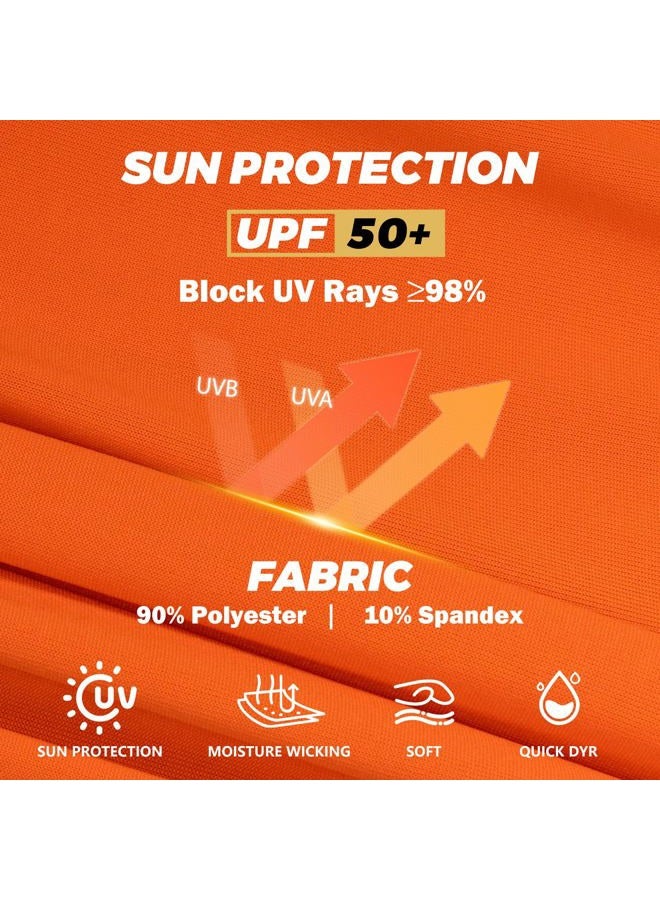 FONIRRA 3 Pack Construction Work Shirts for Men High Visibility Safety Long Sleeve T Shirt Sun Protection Hoodie UPF 50+ Quick Dry Hooded(YOBL,L) - Image 4