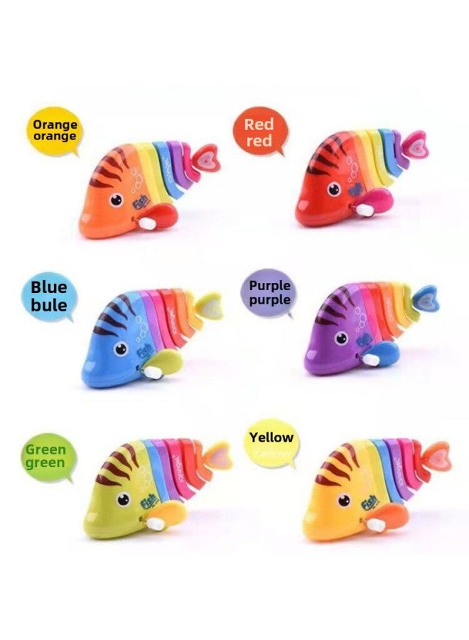 Explosions Closing Toy Small Animal Swinging Fish Chain Closing Toy 1-3-5 Years Old Baby Puzzle Crawling-Color:1 Piece Of Hairline Swinging Fish In Random Colors - Image 2