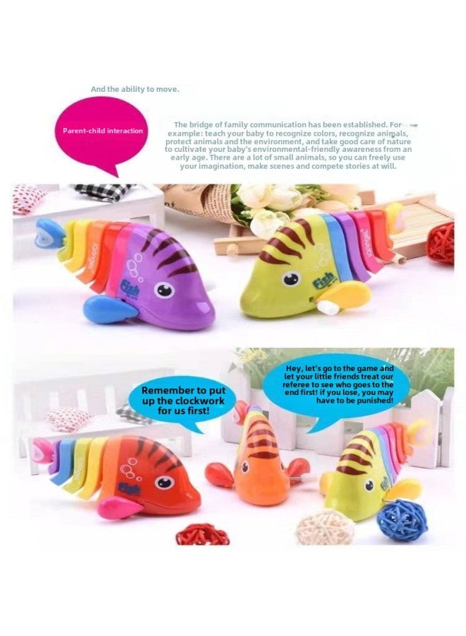 Explosions Closing Toy Small Animal Swinging Fish Chain Closing Toy 1-3-5 Years Old Baby Puzzle Crawling-Color:1 Piece Of Hairline Swinging Fish In Random Colors - Image 4