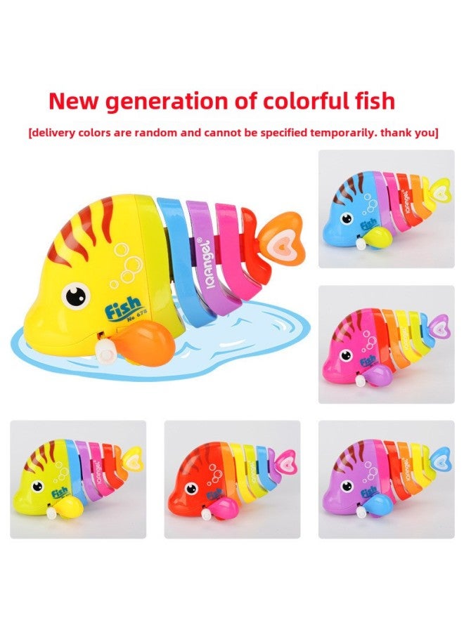 Explosions Closing Toy Small Animal Swinging Fish Chain Closing Toy 1-3-5 Years Old Baby Puzzle Crawling-Color:1 Piece Of Hairline Swinging Fish In Random Colors - Image 5