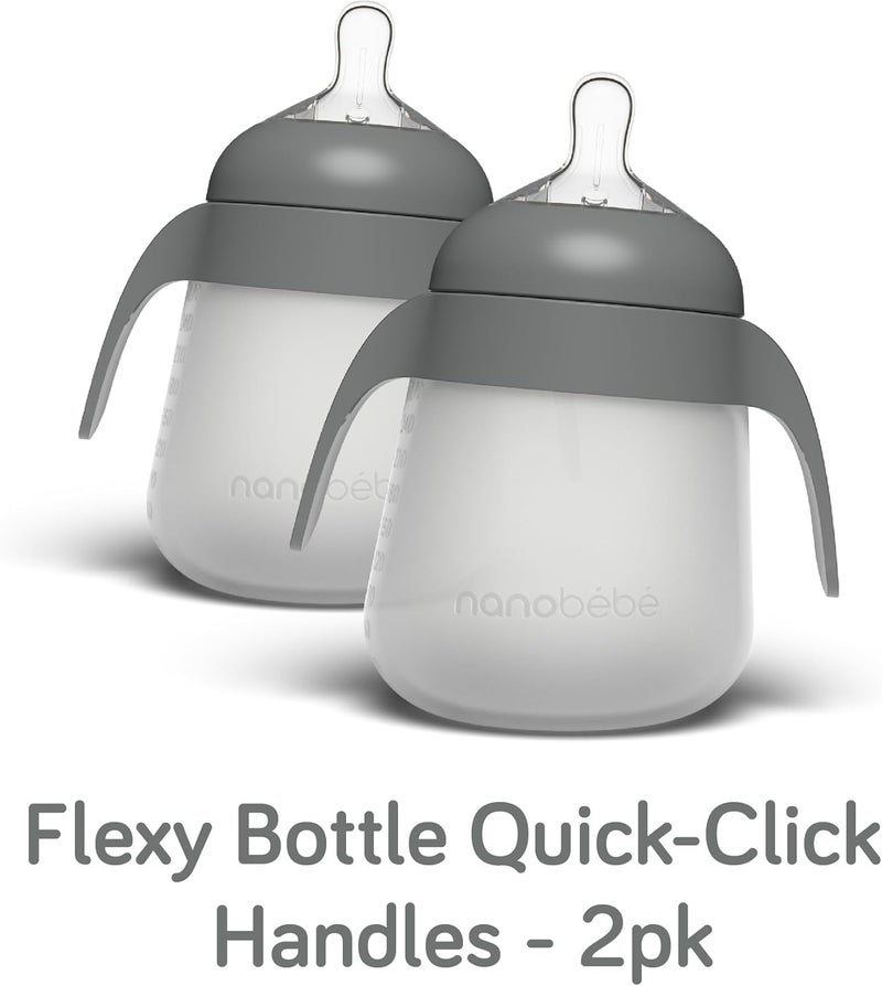 NANOBÉBÉ Nanobebe Flexy Bottle Handles - Teal - Image 4