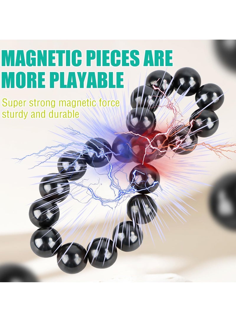 لعبة الشطرنج المغناطيسية، لعبة الشطرنج المغناطيسية مع لوحة شطرنج خشبية، لعبة لوحة مغناطيسية متعددة اللاعبين، شطرنج مغناطيسي، لعبة تفاعلية بين الوالدين والطفل للعائلة... - Image 4