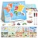 WethCorp Toys for 38 Geography Busy Book Sensory Toys for Boys 36 Educational Toy for Kids Boy 49 Preschool Learning Activities Homeschool Birthday Gift for Girls and Boys Ages 57 - Image 2