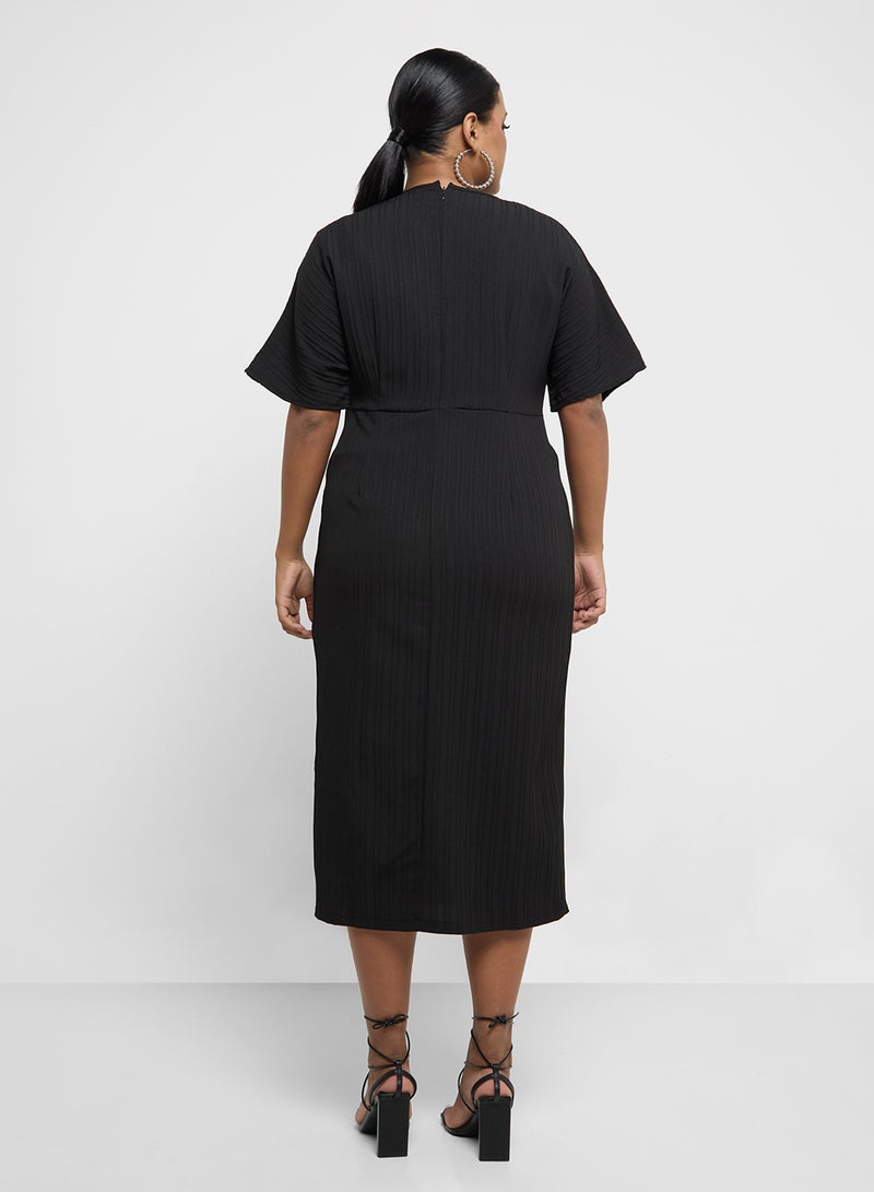Ginger Plus Twist Front Midi Dress - Image 2
