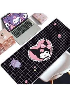 Y&D Kuromi Girls Gift Gaming Mouse Pad Extended Large Mat Desk Pad Stitched Edges Mousepad Long Mouse Pad And Non-Slip Rubber Base Mice Pad 800X300X4mm  - Image 1