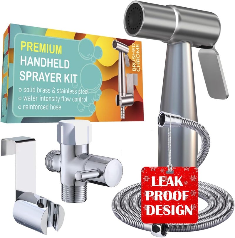 Avaby Premium Bidet Sprayer - Handheld Bide Jet Spray for Toilet | Adjustable Water Pressure | Leak-Proof Stainless Steel Toilet Bedit Sprayer | Muslim Shower | Cloth Diaper Washer | Bathroom Bidet - Image 1