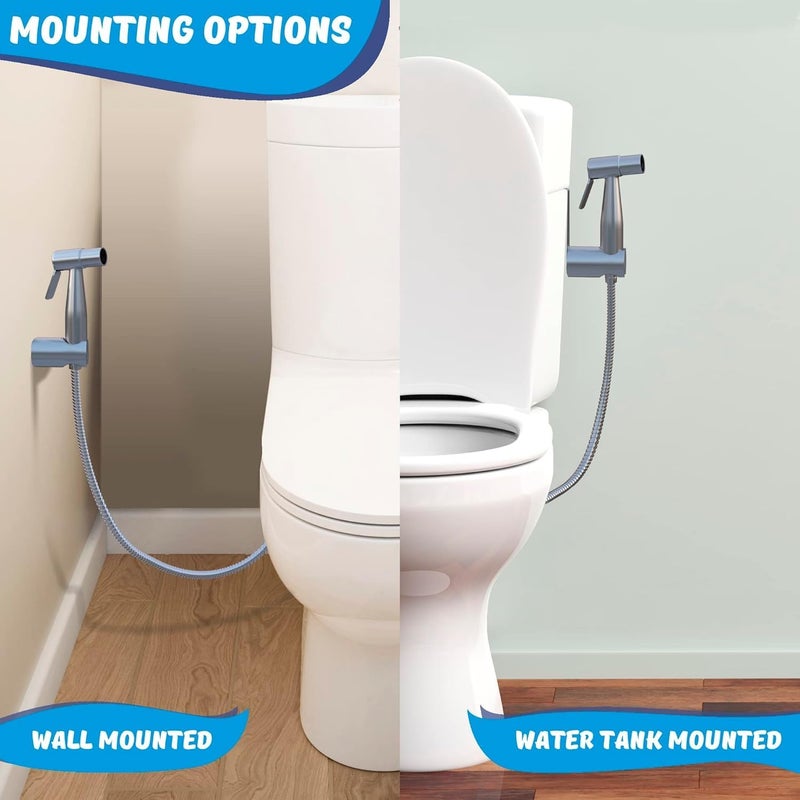 Avaby Premium Bidet Sprayer - Handheld Bide Jet Spray for Toilet | Adjustable Water Pressure | Leak-Proof Stainless Steel Toilet Bedit Sprayer | Muslim Shower | Cloth Diaper Washer | Bathroom Bidet - Image 5