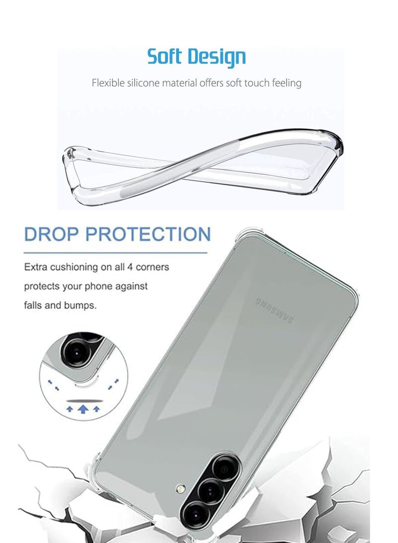 حزمة 2 في 1 لجهاز سامسونج جالاكسي A17 - غلاف مقاوم للصدمات شفاف للغاية وواقي شاشة من الحافة إلى الحافة، حماية 360 درجة، غلاف خلفي وواقي شاشة لجهاز سامسونج جالاكسي A17 - Image 4