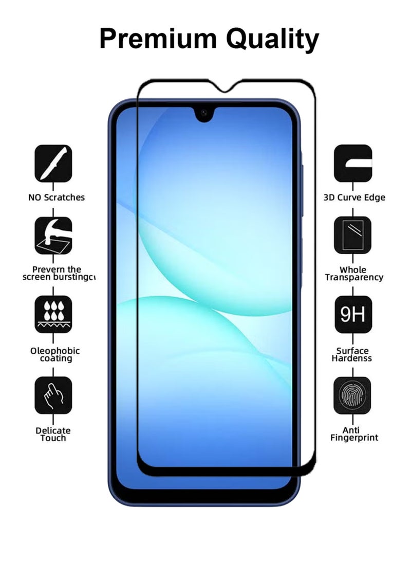 حزمة 2 في 1 لجهاز سامسونج جالاكسي A17 - غلاف مقاوم للصدمات شفاف للغاية وواقي شاشة من الحافة إلى الحافة، حماية 360 درجة، غلاف خلفي وواقي شاشة لجهاز سامسونج جالاكسي A17 - Image 2