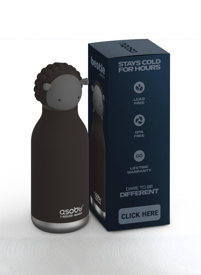 asobu Black Sheep with Brush Bestie Bottle - Image 1