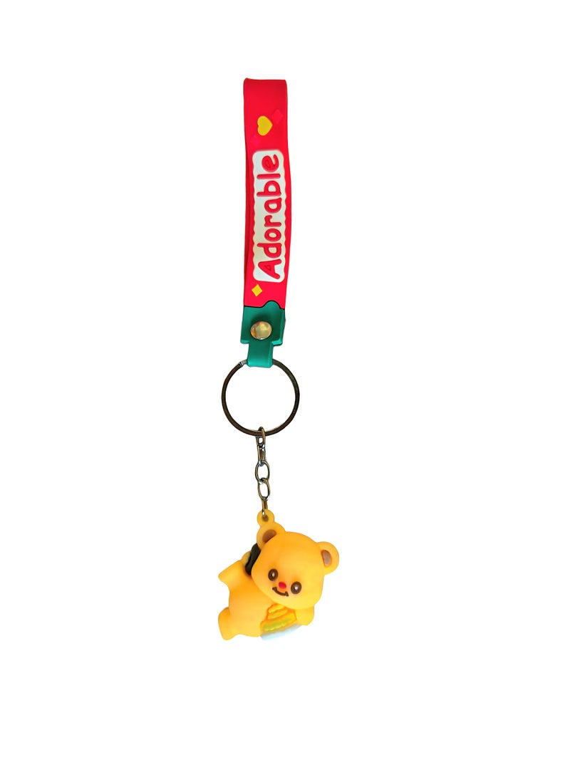 ButterBear Silicone Keychain 1 Piece ( Some Band Color May Vary ) - Image 3