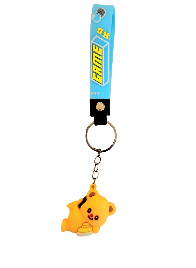 ButterBear Silicone Keychain 1 Piece ( Some Band Color May Vary ) - Image 4